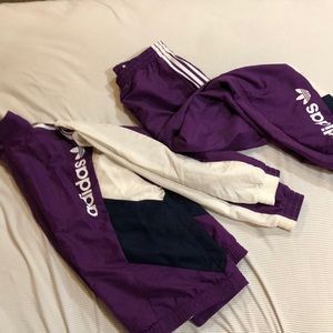 Adidas Purple Two Piece Sweatsuit Set
